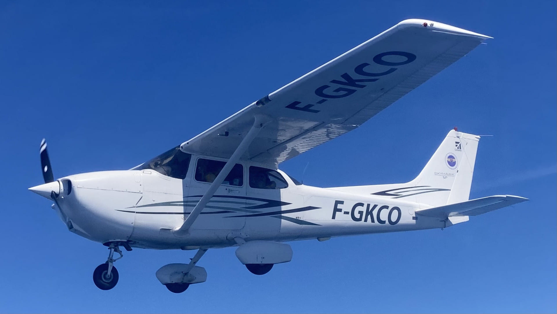 Vue du F-GKCO pendant la traversée de la Méditerannée