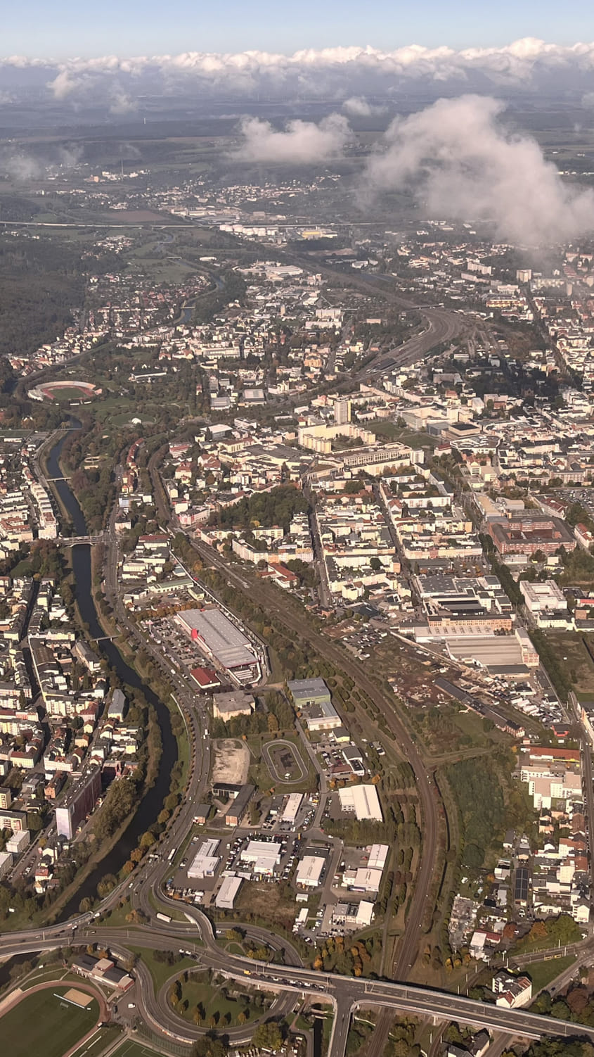 Entdecke Gera aus der Luft