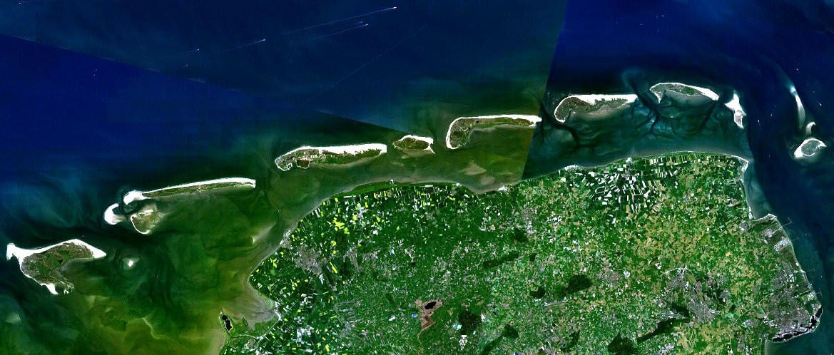 Ostfriesische Inseln von Oben