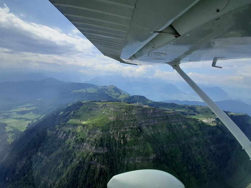 Flug übers Mittelland und Rigi/Pilatus