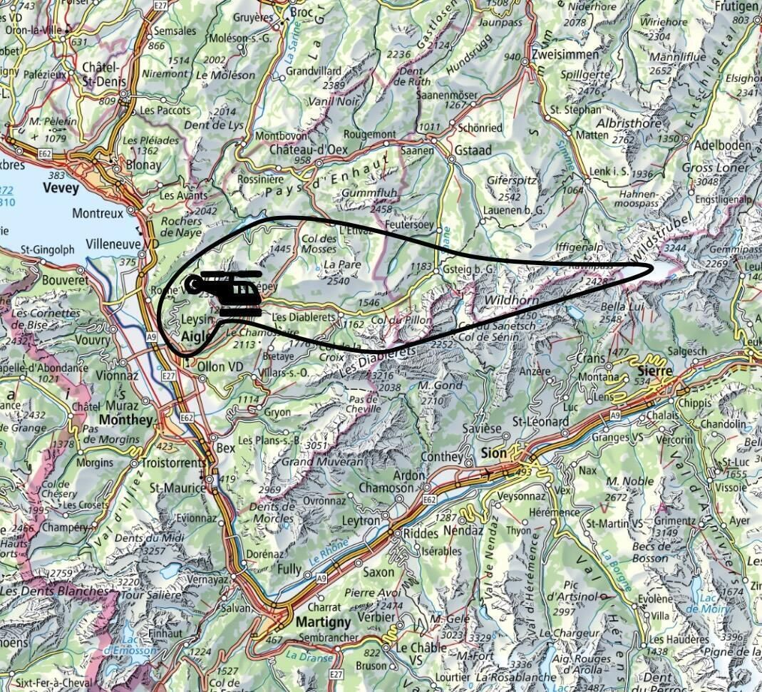 🚁 Tour en hélico - 30 min - depuis Leysin