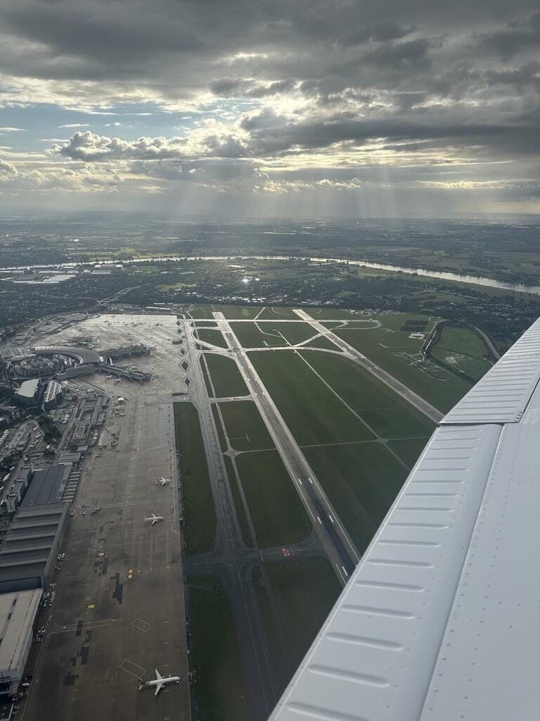 Von oben - Aachen, Bonn und Köln