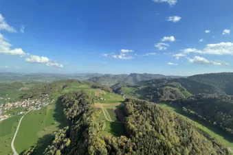 Im Helikopter über Basel und das Baselbiet