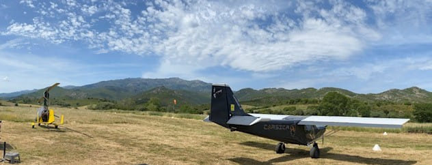 SAVANNAH F-JUNG sur plateforme ULM de St FLORENT ( Corse)