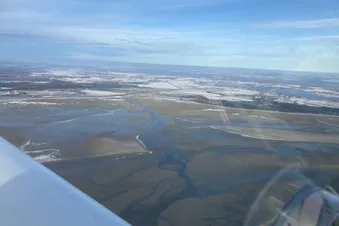 Les falaises du Treport vues du ciel