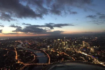 Die Lichter der Nacht von oben - nur im Winter!