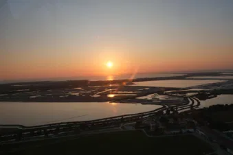 Coucher de soleil en Camargue!