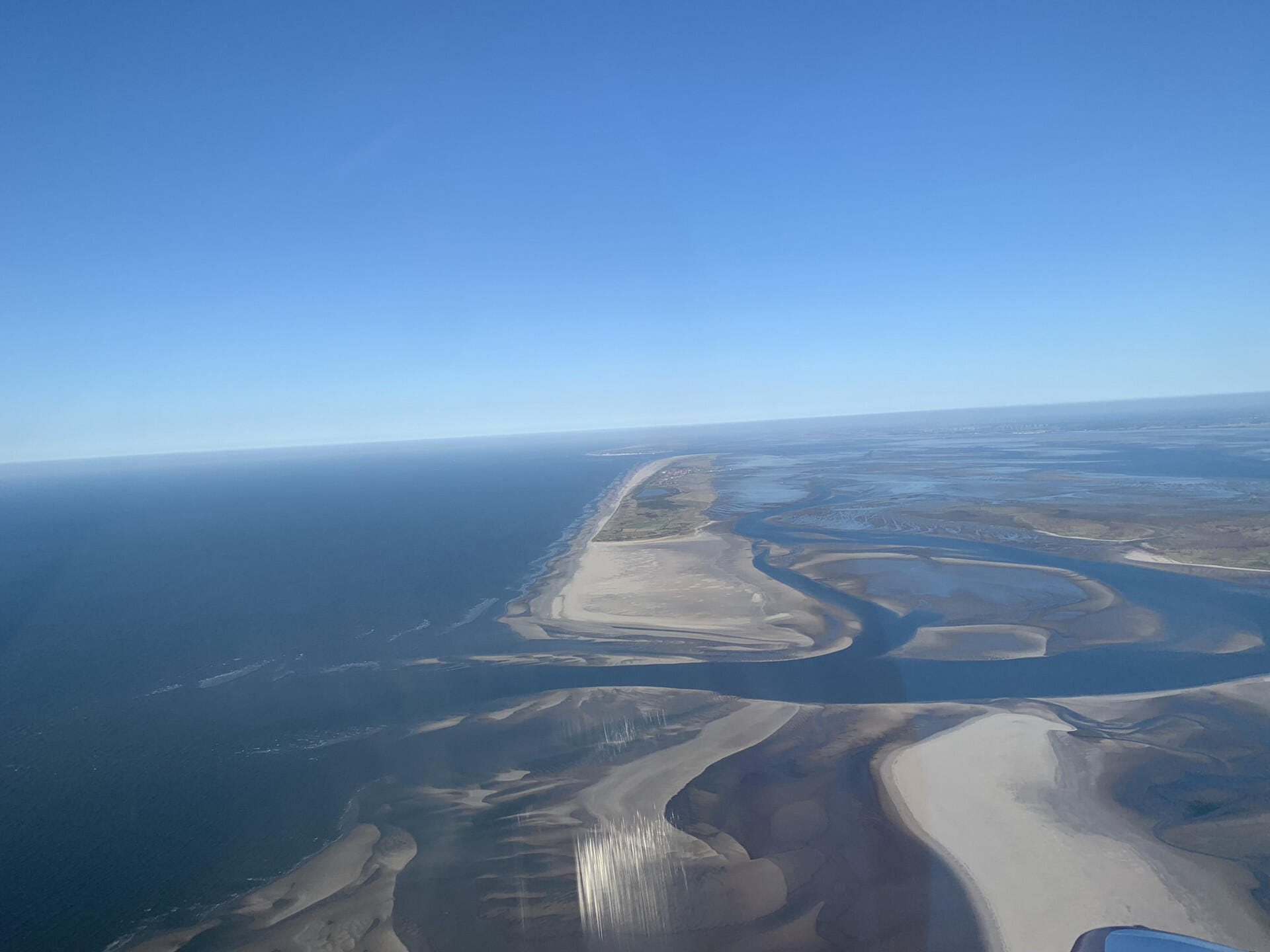 Rundflug entlang aller ostfries. Inseln ab Ney, Juist, Lang.