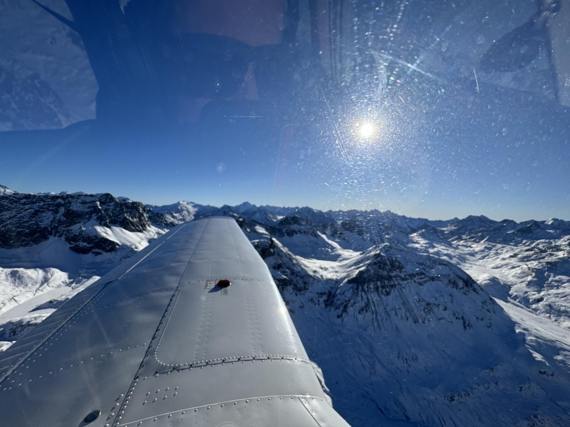 Above the swiss alps
