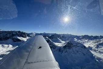 Above the swiss alps