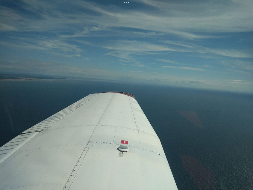 Return flight to the French coast