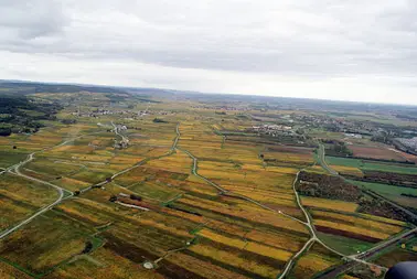 La Côte viticole en hélico depuis Dijon