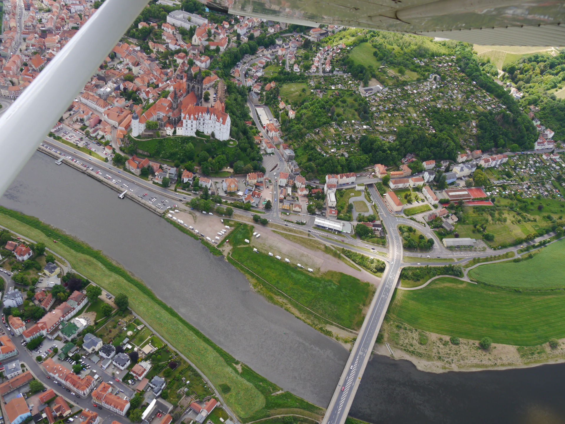 Meißen - Dresden - Moritzburg - Rundflug