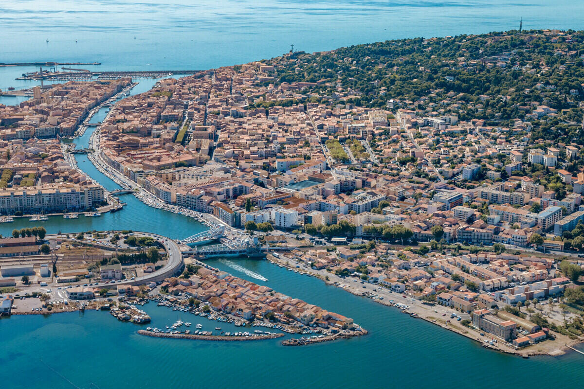 Tour de Sète en hélicoptère