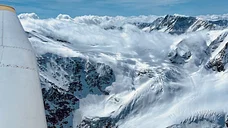 Die ersten Gletscher der Schweizer Alpen.