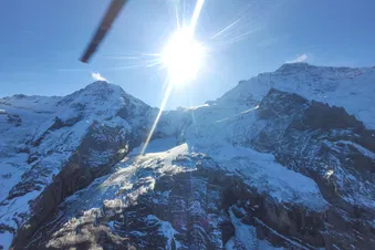 Mönch (links), Sphynx (mitte) und Jungfrau (rechts) zeigen sich von der schönsten Seite.