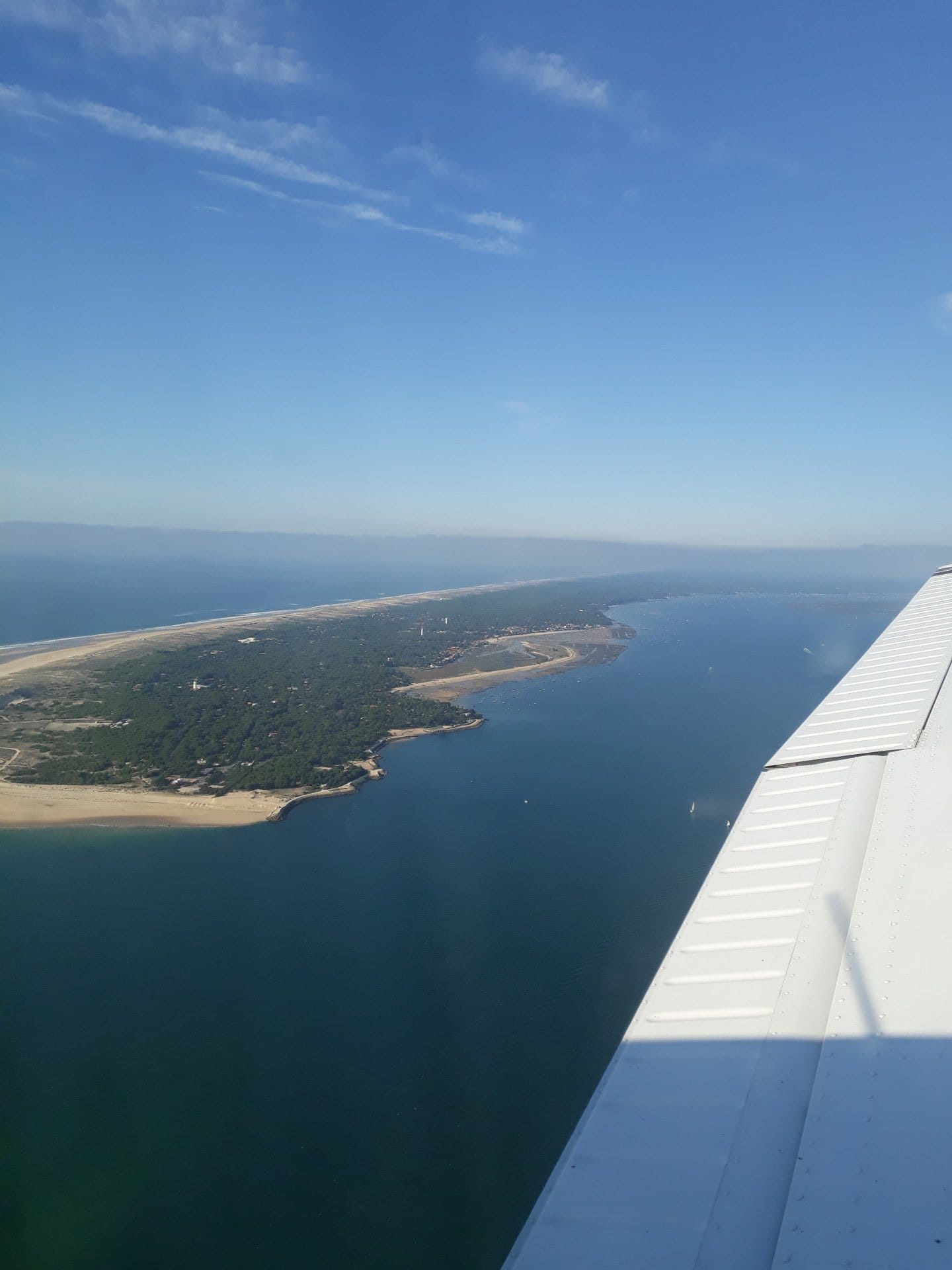 Le tour du bassin d'Arcachon depuis Chalais en avion
