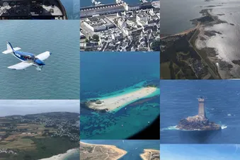 Survol : Archipel des Glénans, Ile de Groix, Concarneau