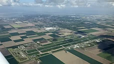 Lelystad airport (EHLE) from above - looking north