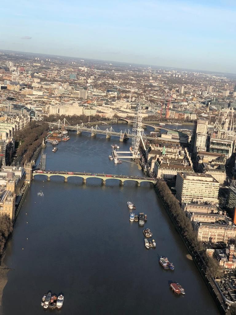 London heli lanes flight from Cambridge