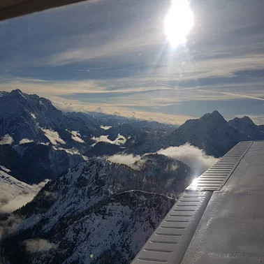 Rundflug über den Berchtesgadener und Salzburger Alpen