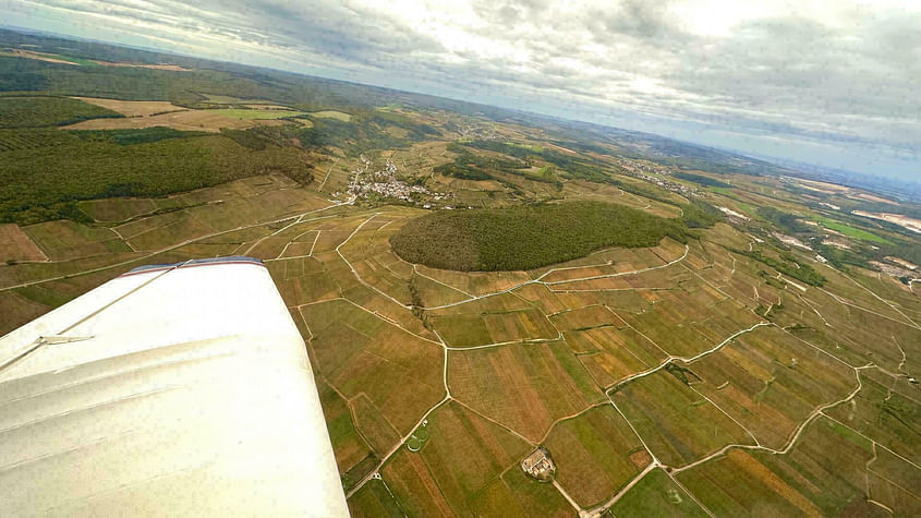 1h de vol découverte de Dijon et environs avec UNE pilote