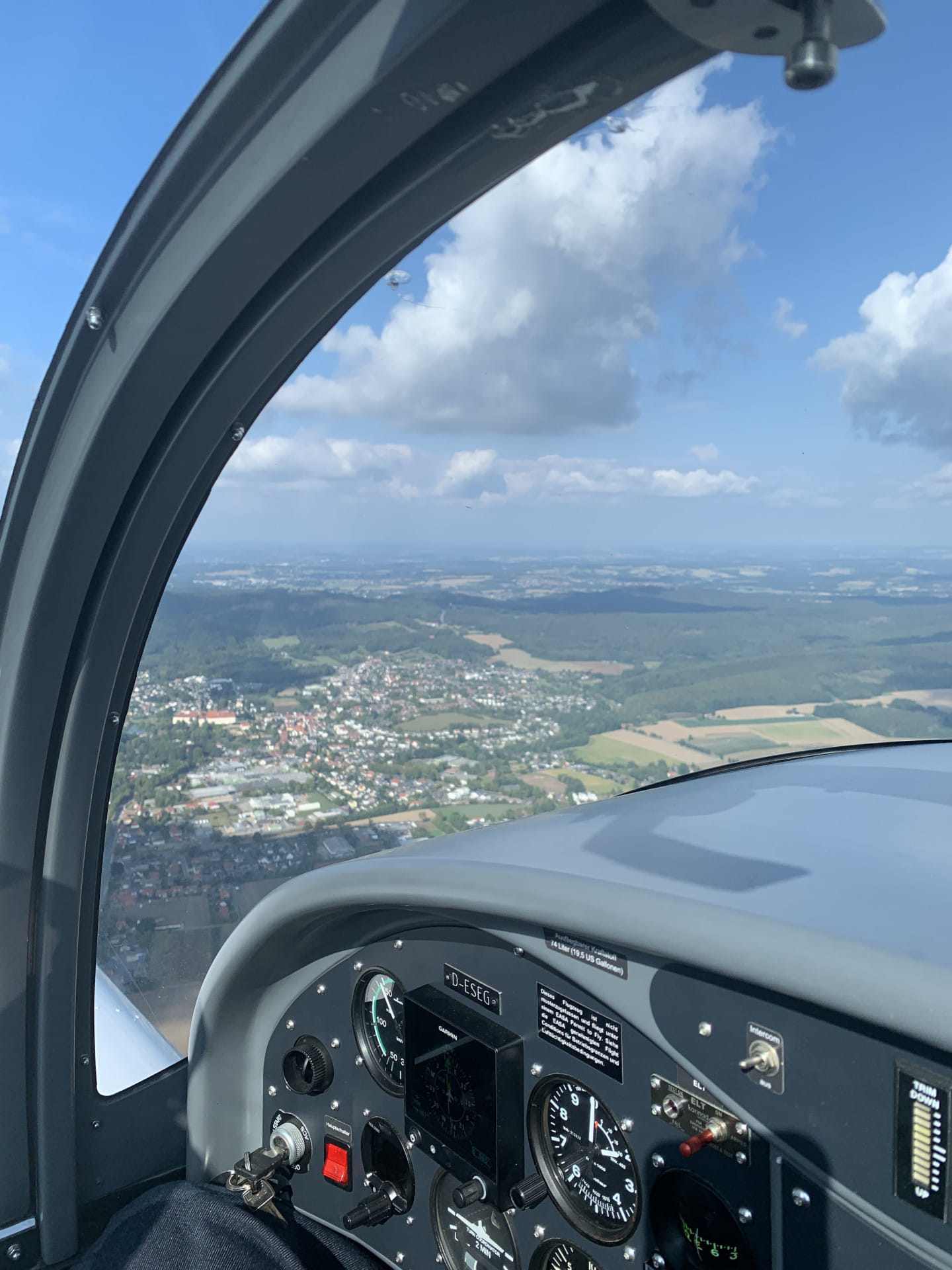Blick aus dem Cockpit Breezer B600
