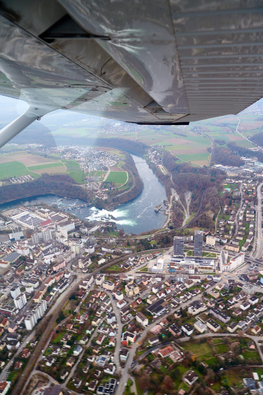 Rundflug Rheinfall und malerischer Bodensee