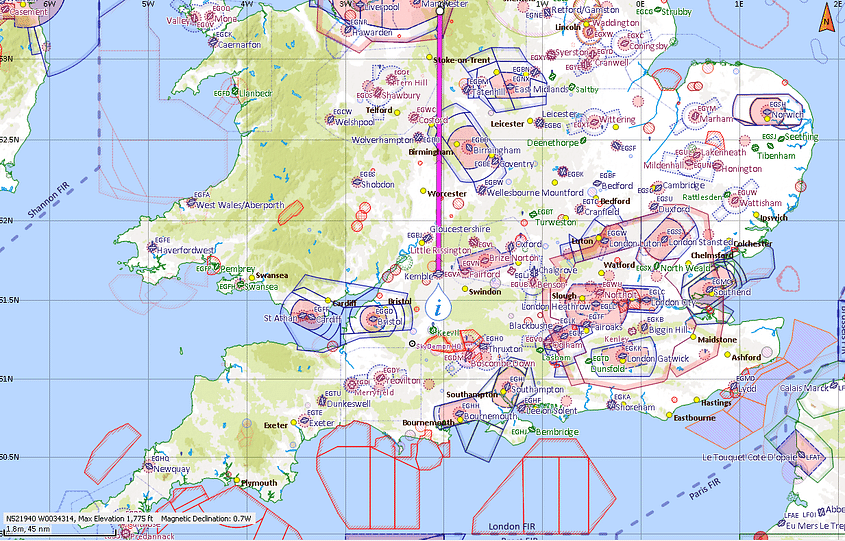 100 Mile land away from EGBP Kemble