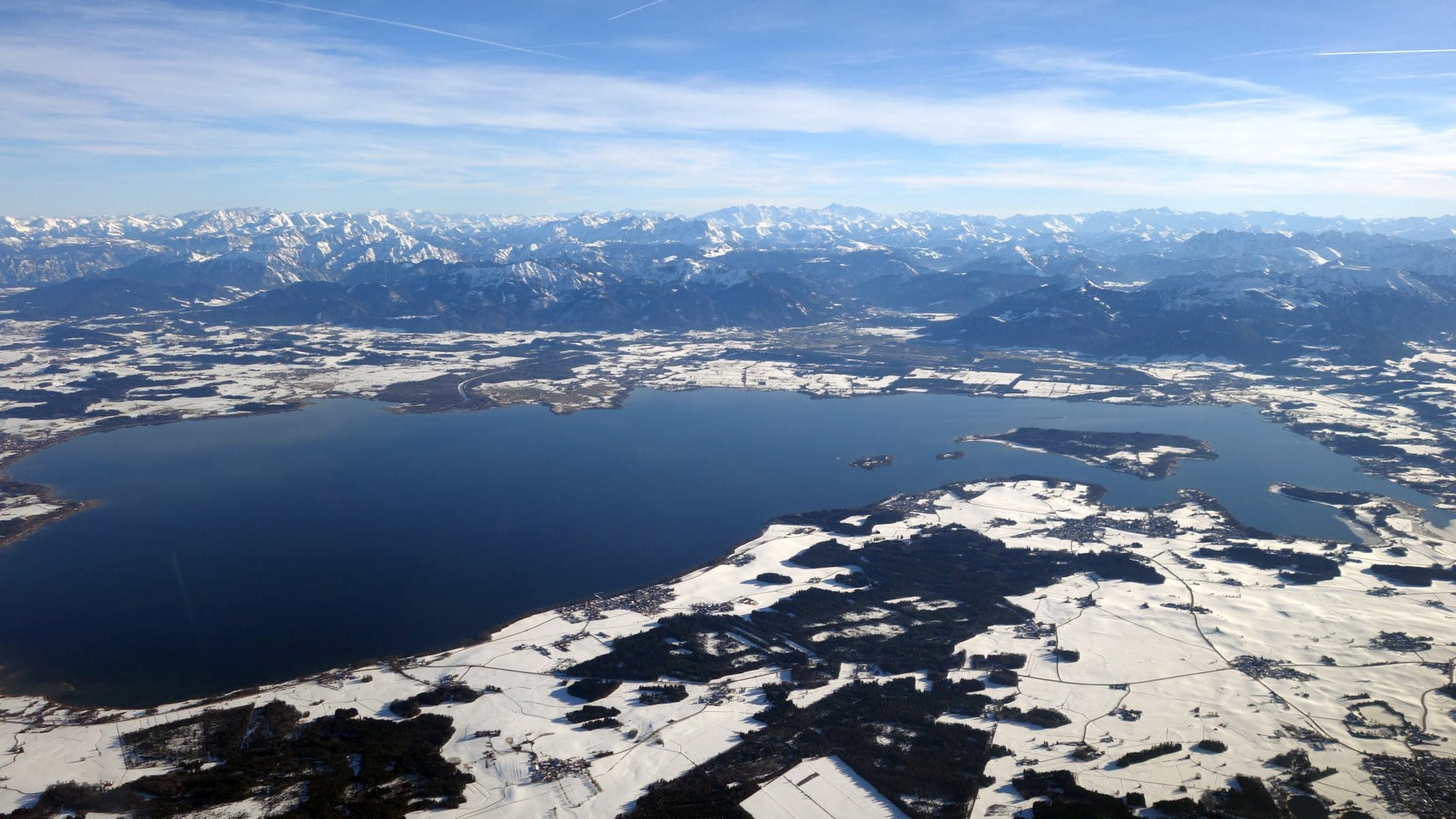 Rundflug Chiemsee - Alpen