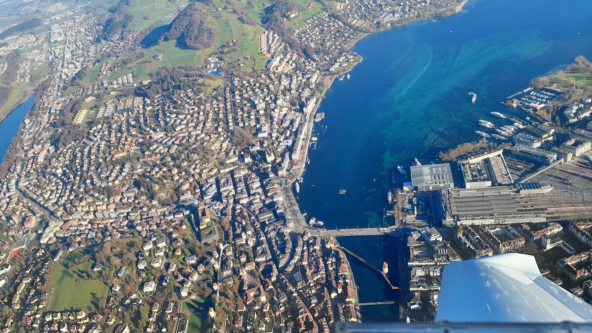 Rundflug über Luzern, Rigi, Pilatus
