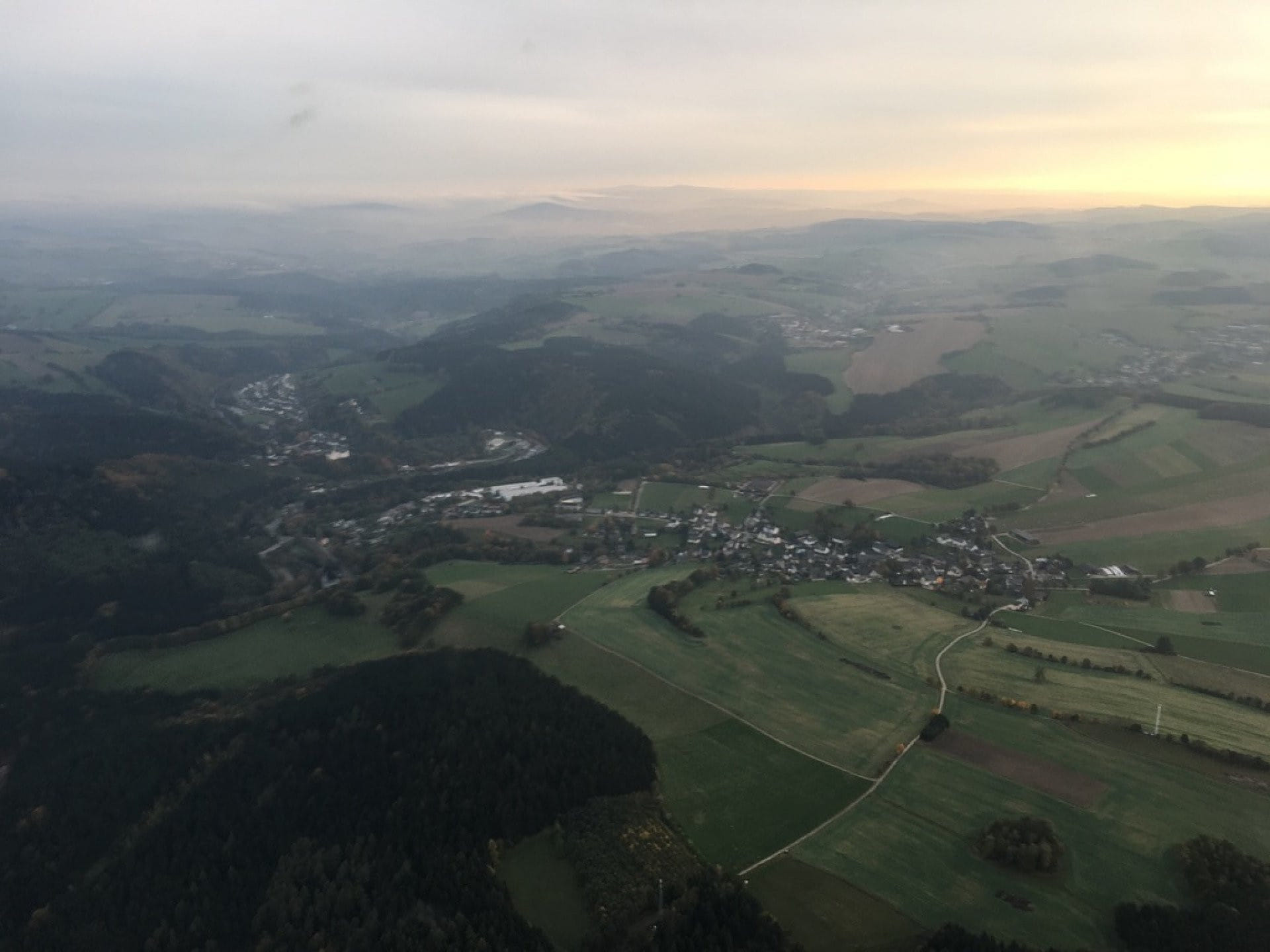 Rundflug über Augustusburg, Freiberg, Zschopautal