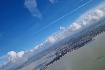 Baie du Mont-Saint-Michel en avion