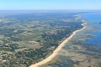 Le trait de côte depuis Royan vers Oléron