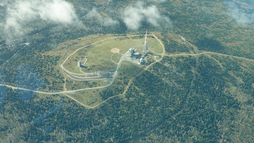 Rundflug über den Harz und das Kyffhäuserdenkmal