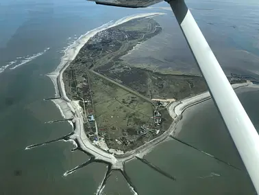 Rundflug über den Ostfriesische Inseln
