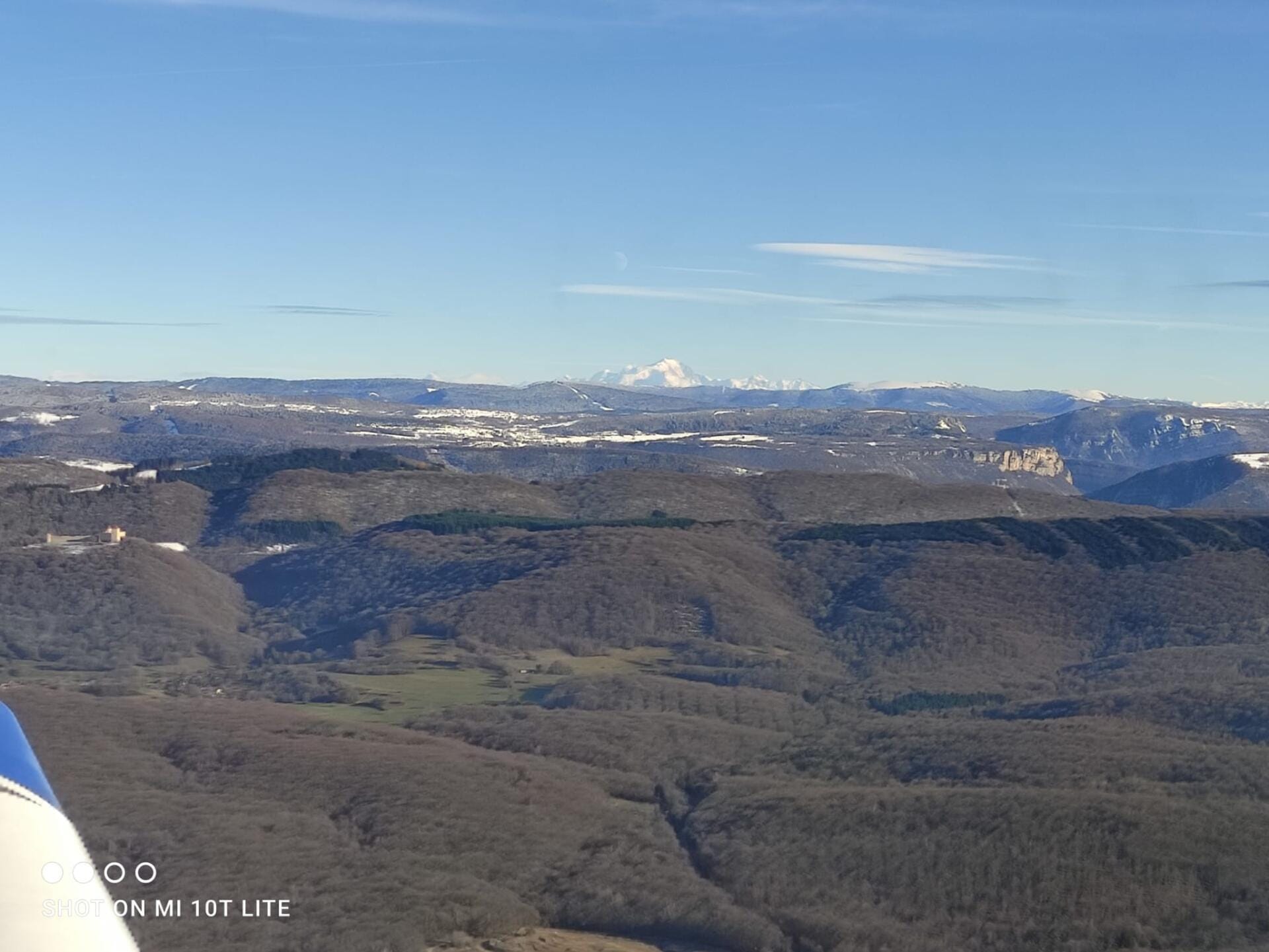Mont-blanc vue des Dombes