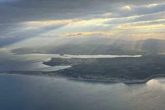 Vue aérienne Falaise de Leucate