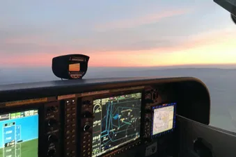 Nachtflug über Hannover