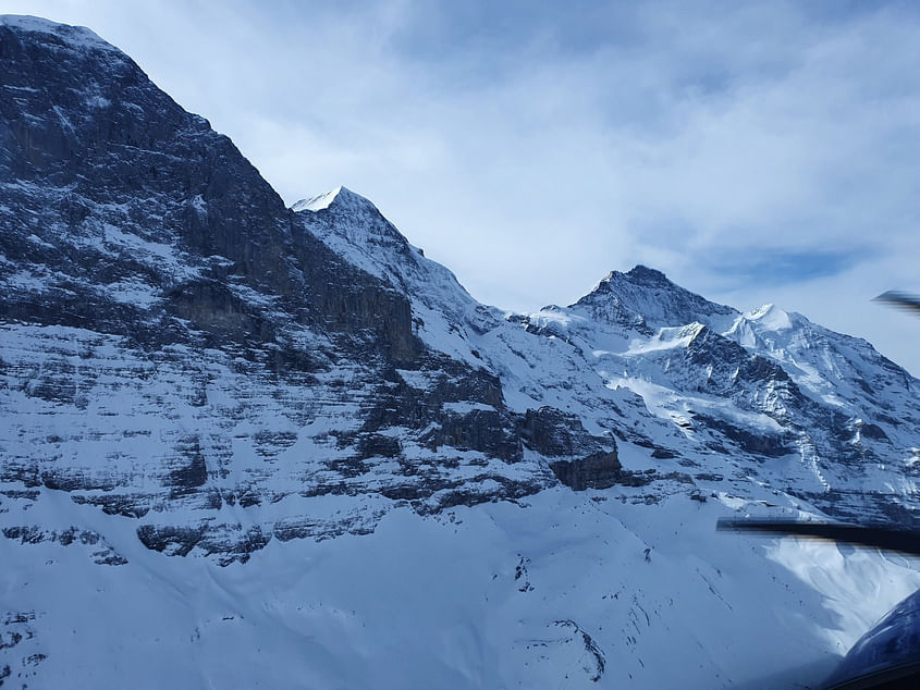 Scenic flight to Jungfrau