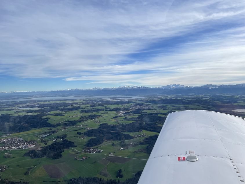 Alpenrundflug, Seen und ein bisschen München