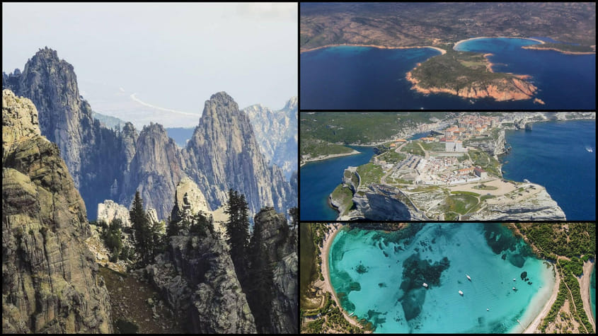 Survol - Corse du sud / Mer et montagne