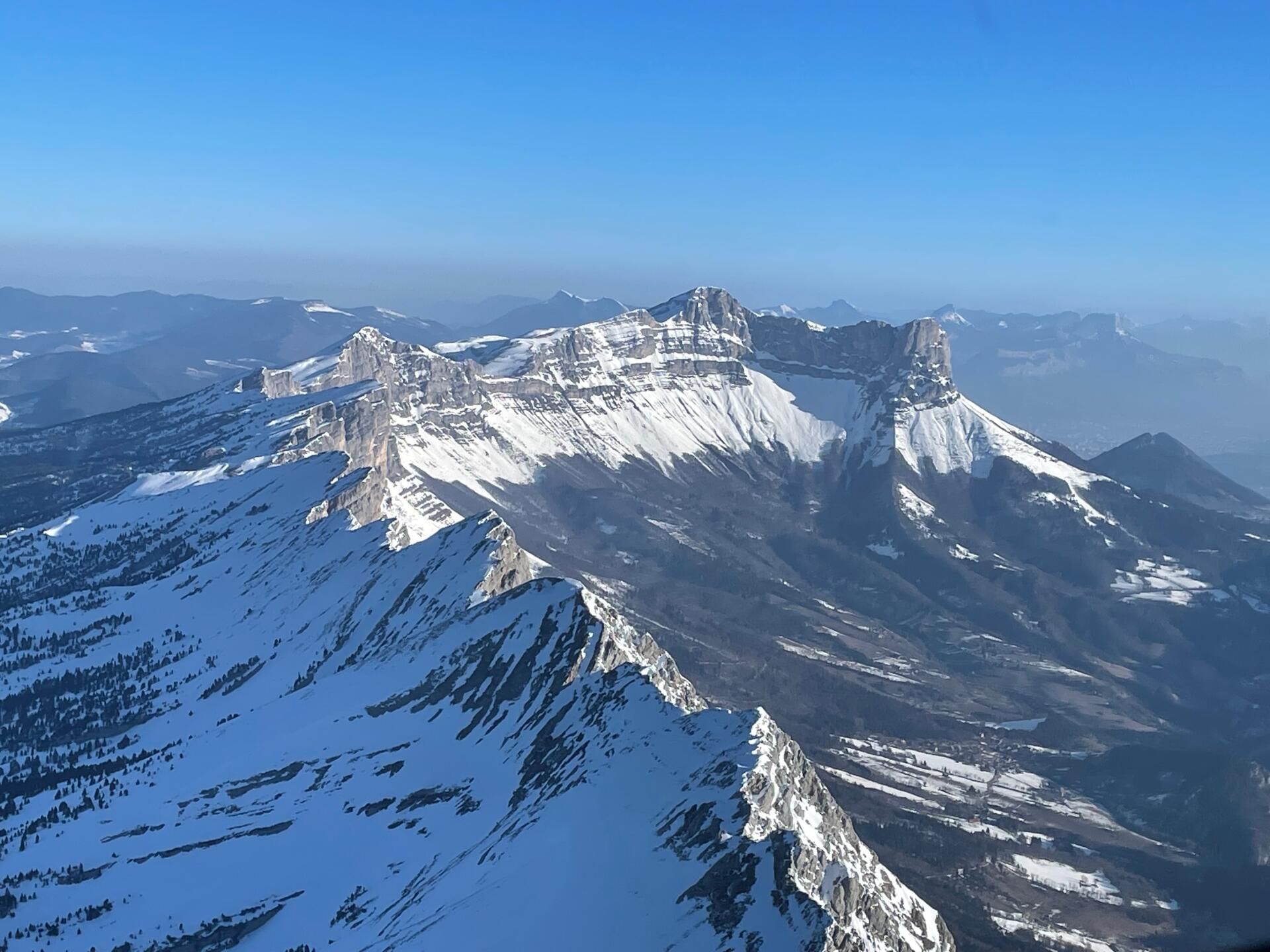 la montagne de Lans en hiver