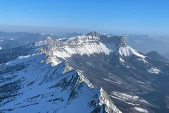 la montagne de Lans en hiver