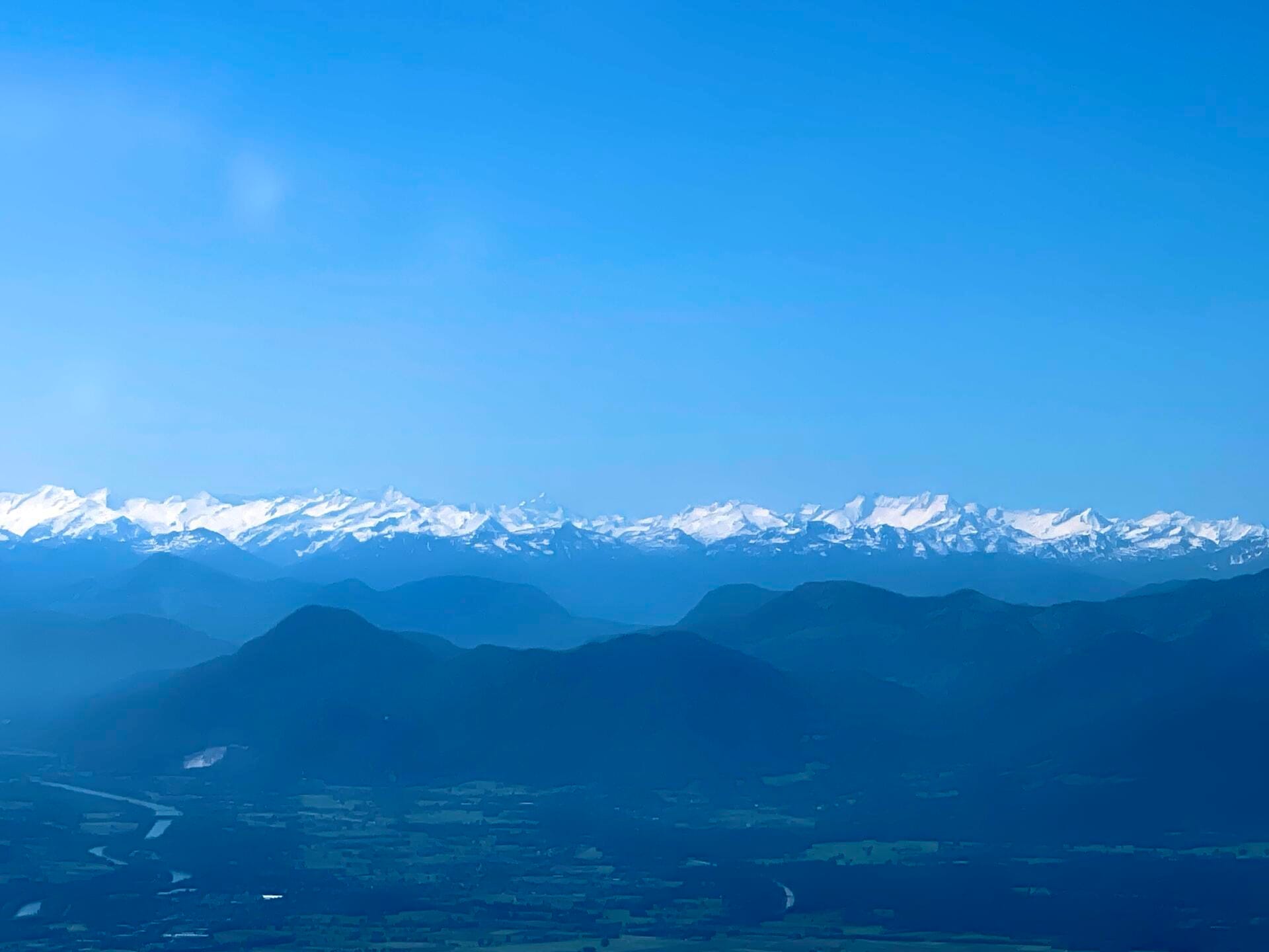 Flug zum Wendelstein