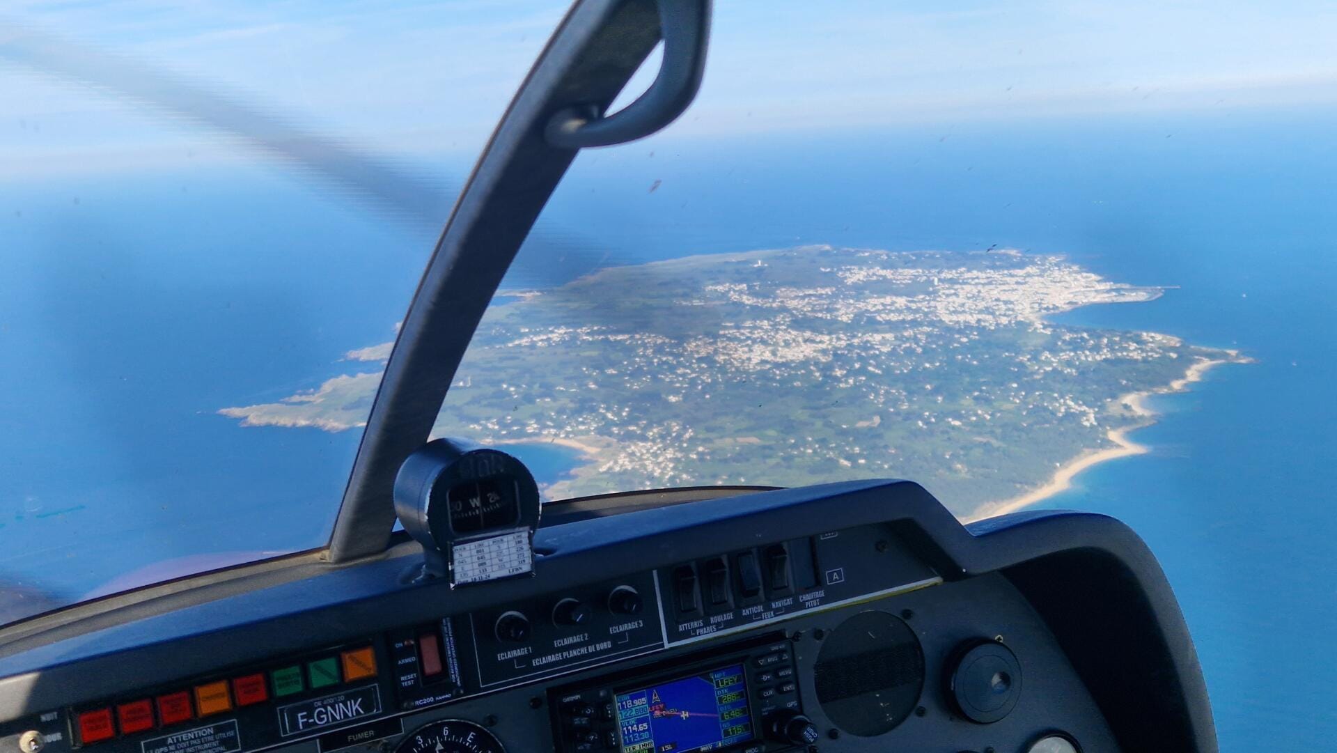 En approche de l'île