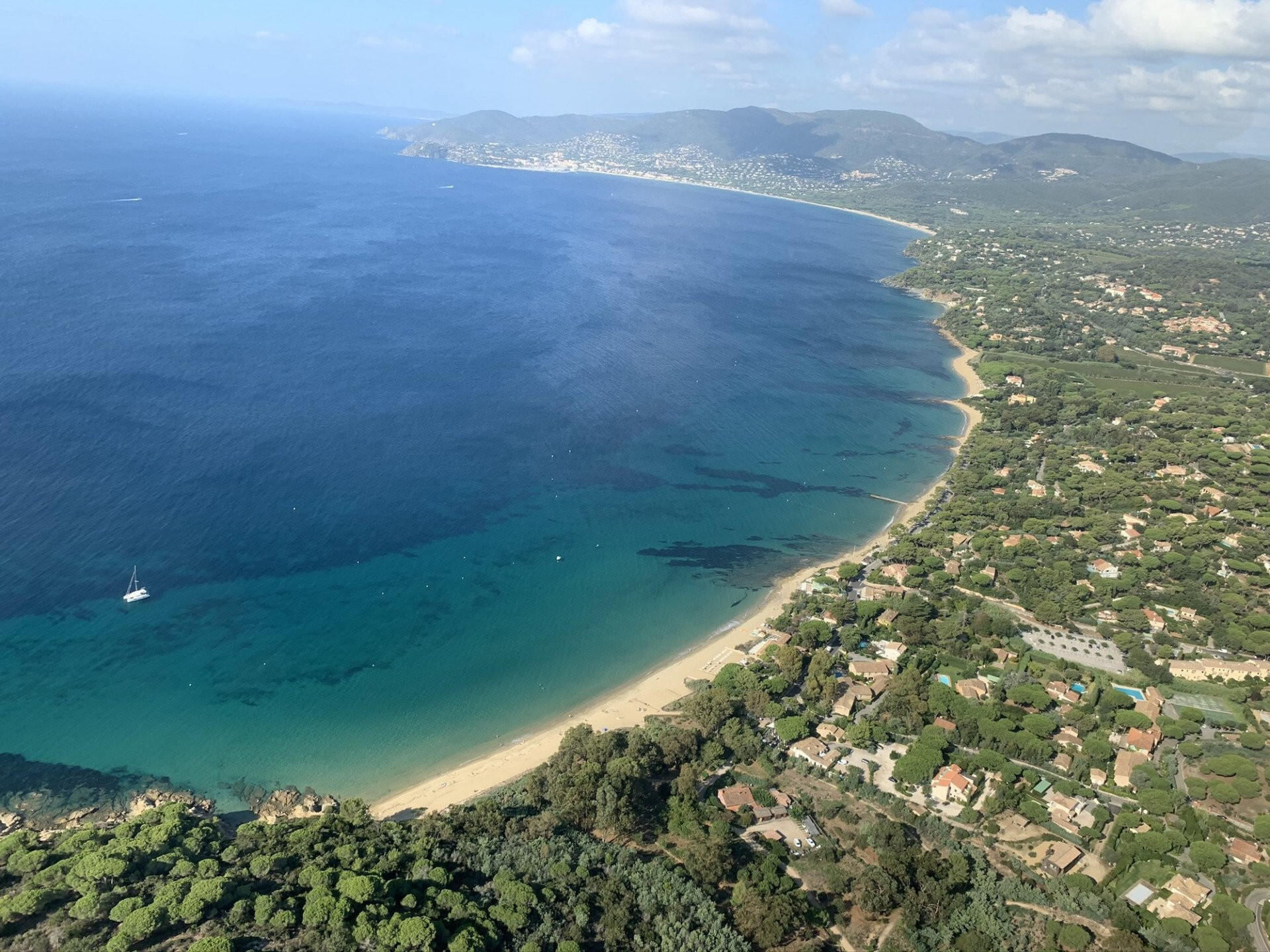 Survol du Golfe de Saint-Tropez, Pampelonne, Porquerolles