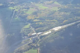 Ein "kleiner" Rundflug über das Oderbruch, entlang der ODER