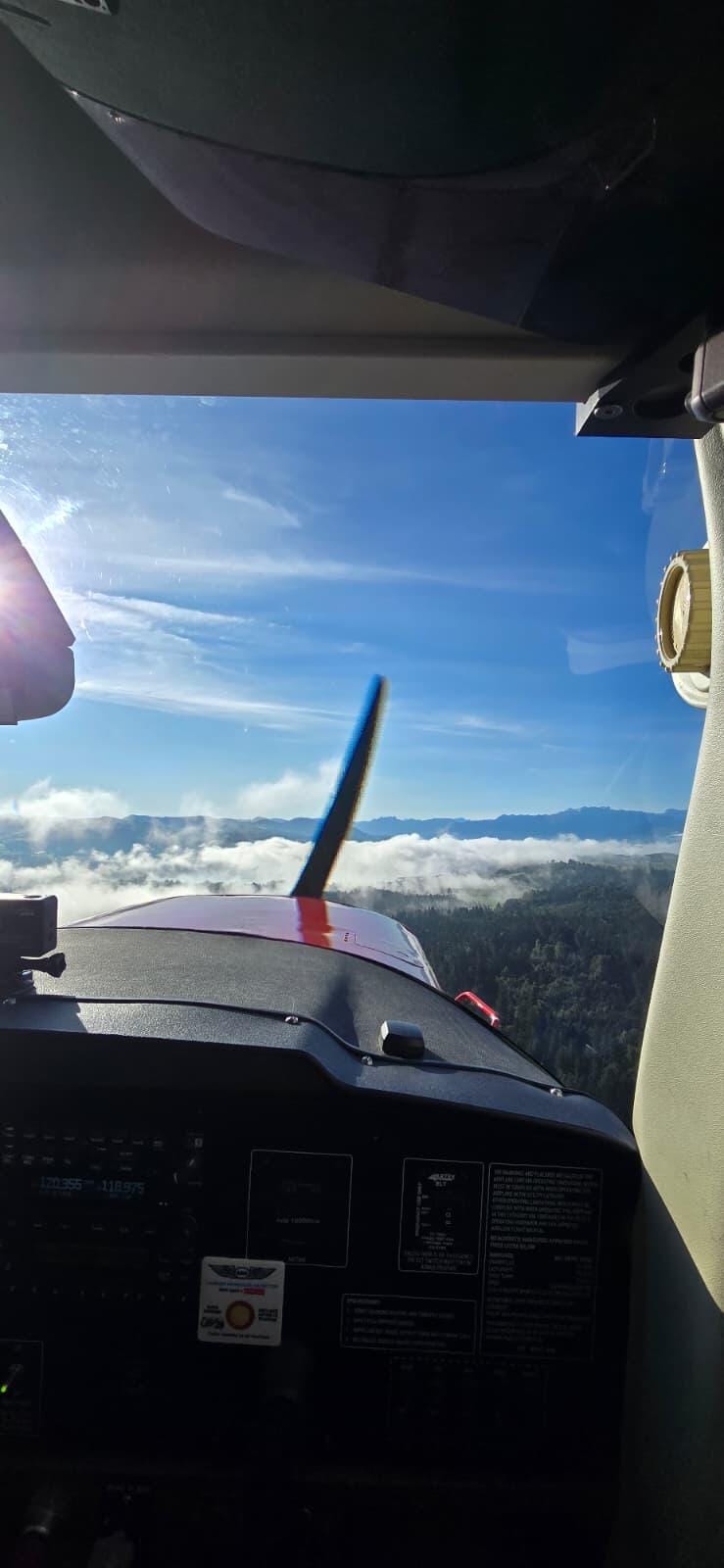 Scenic Flight Experience: Lakes and Mountains