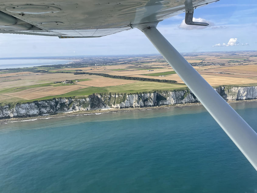 Sightseeing flight over Bridlington and the white cliffs